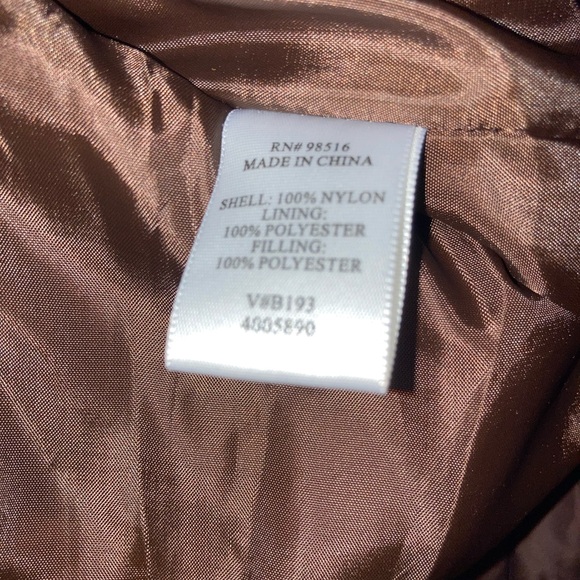 Quilted Brown vest from Coldwater Creek size medium - Picture 7 of 7